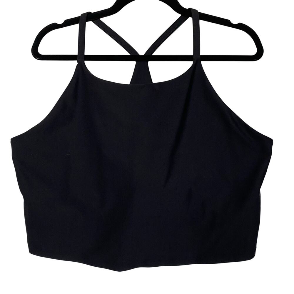 Old Navy Active Powersoft Black Cropped Tank Top Size 3X
